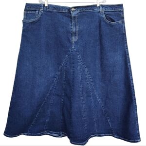 Jessica London Denim Skirt Size 28W